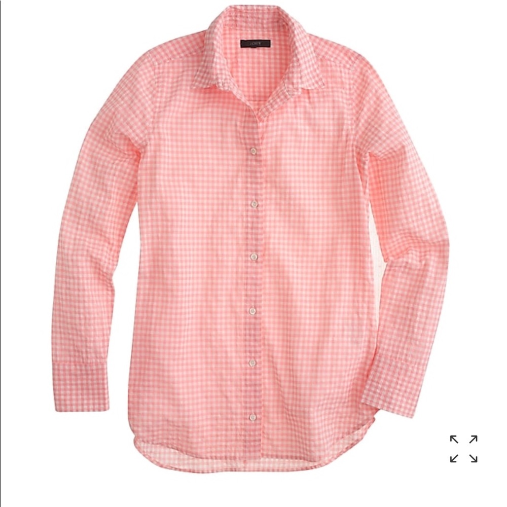 JCrew Gingham Button Down